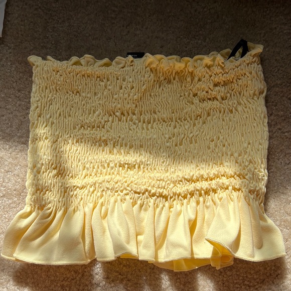 Tops | Yellow Tube Top | Poshmark